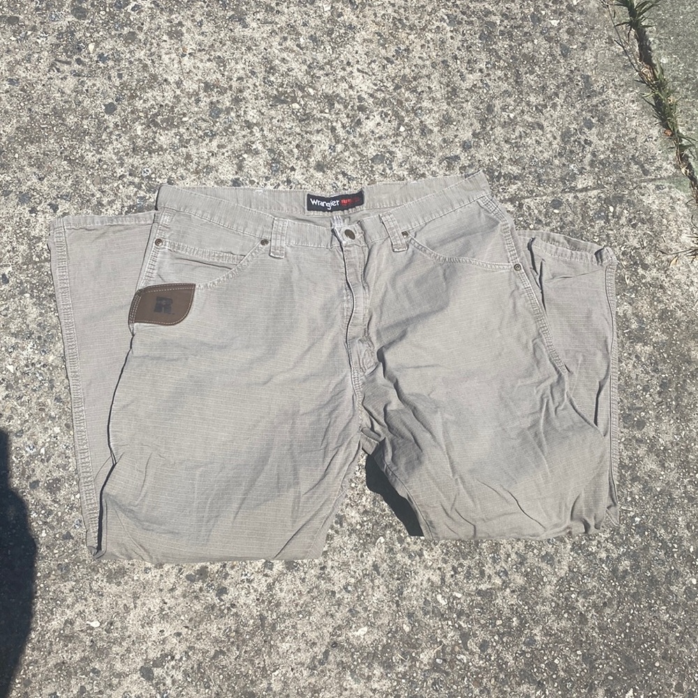 Men’s wrangler riggs size 38 x 30 tan